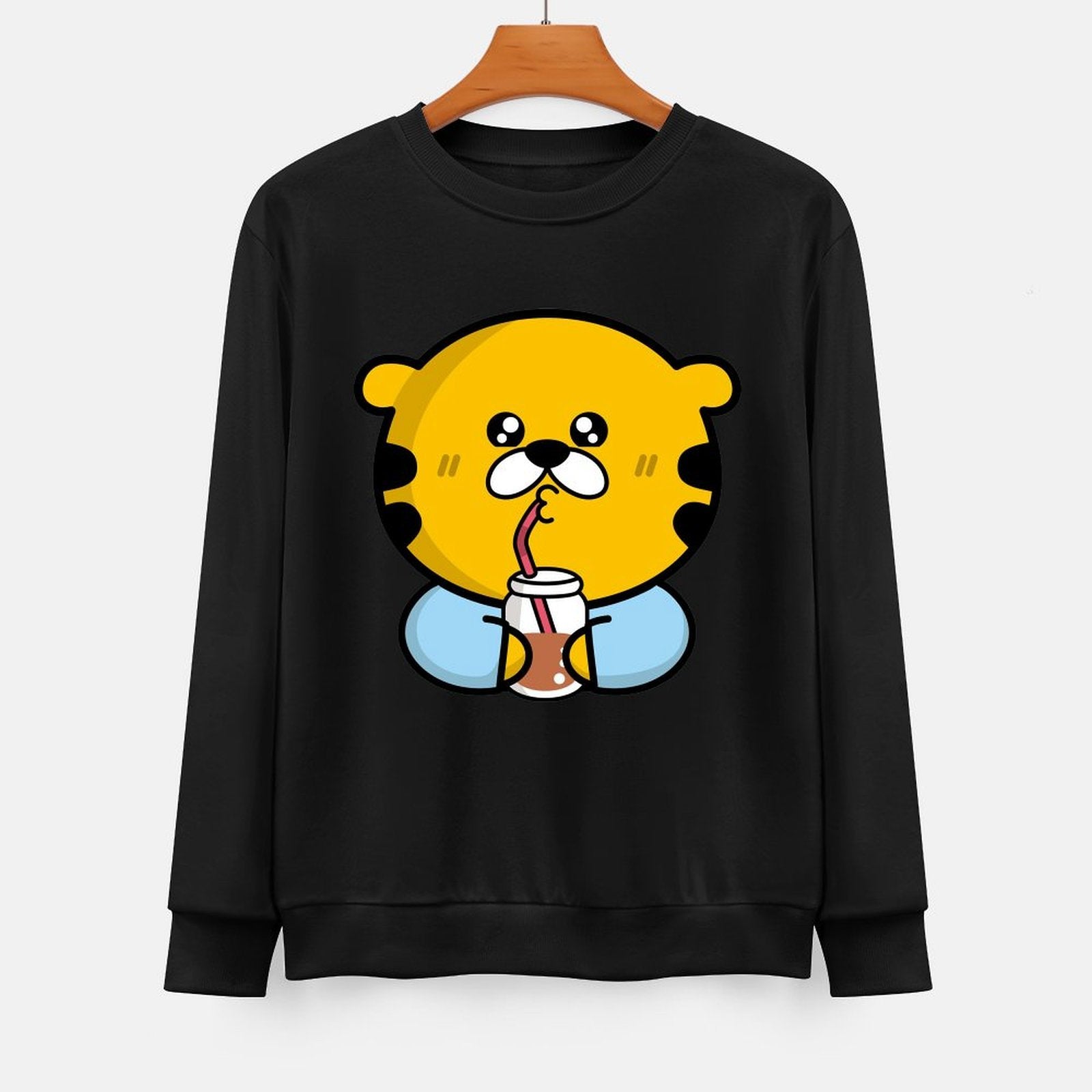 Front Patterned Long Sleeve TopModernFit Signature